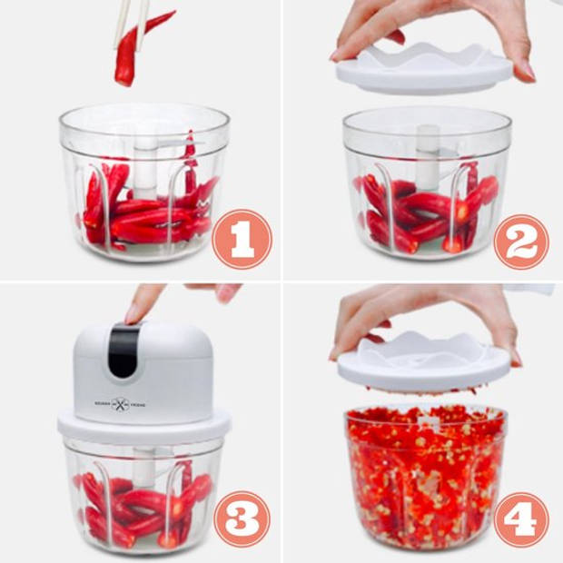 (Draadloos) Food Processor - 350ML - Hakmolen elektrisch - Vaatwasbestendig - USB oplaadbaar - Mini Portable Chopper