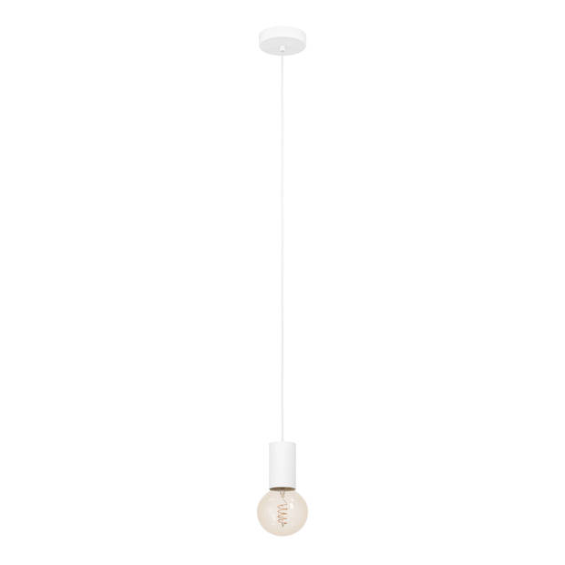 EGLO Pozueta 1 Hanglamp - E27 - Staal - Wit