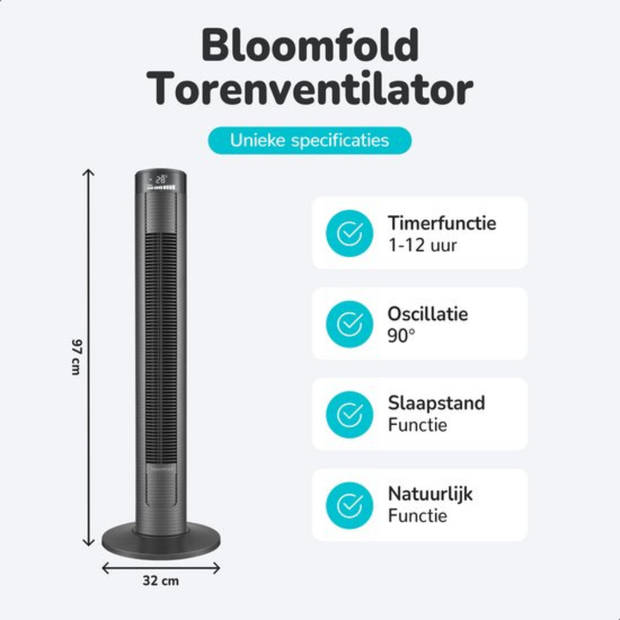 Bloomfold Toren Ventilator - 38 inches