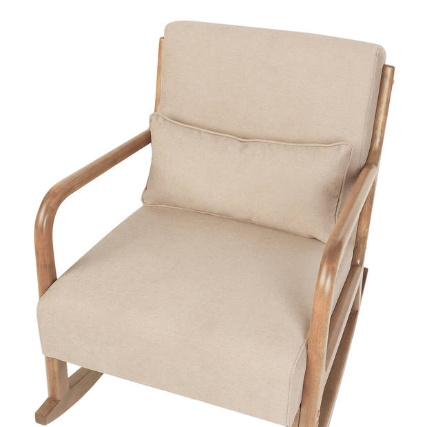 Beliani SKOVDE - Schommelstoel-Beige-Polyester