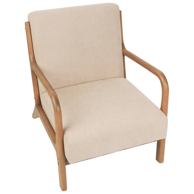 Beliani SKOVDE - Fauteuil-Beige-Polyester