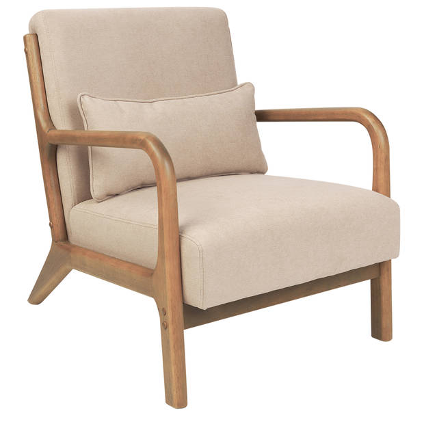 Beliani SKOVDE - Fauteuil-Beige-Polyester