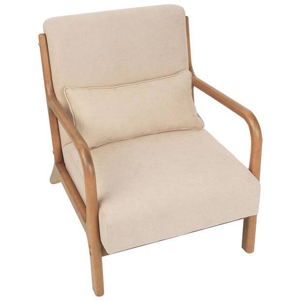 Beliani SKOVDE - Fauteuil-Beige-Polyester