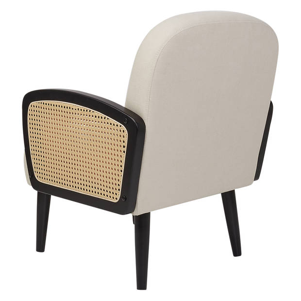 Beliani DVENBERG - Fauteuil-Beige-Polyester