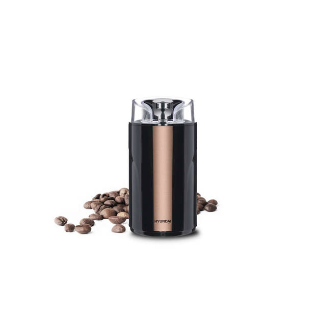 Hyundai Electronics - Elektrische koffiemolen - Zwart met Rosegoud