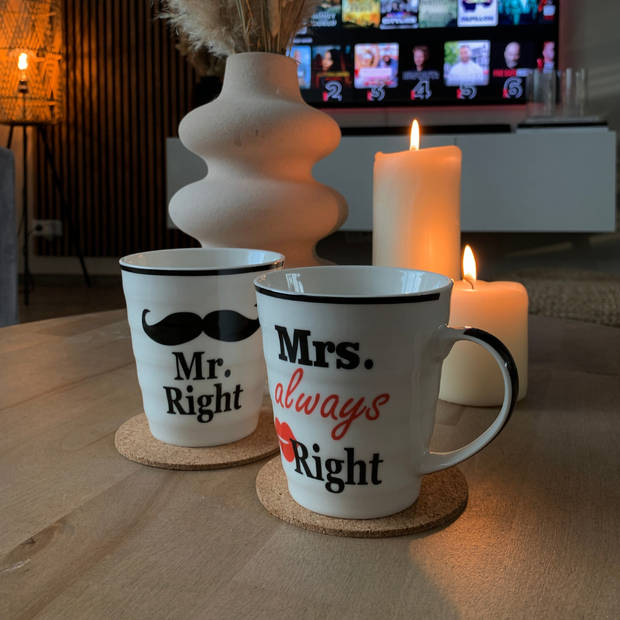 Mr. & Mrs. Right Mokkenset