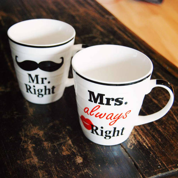 Mr. & Mrs. Right Mokkenset