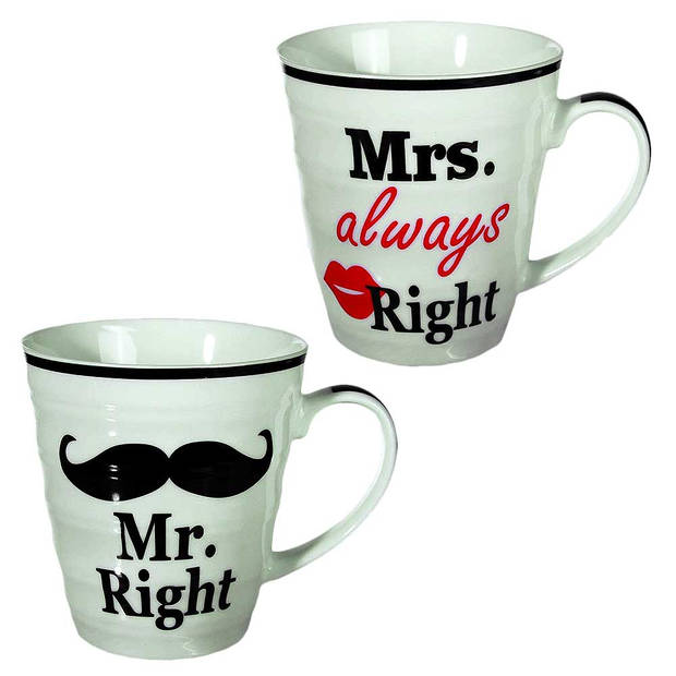 Mr. & Mrs. Right Mokkenset