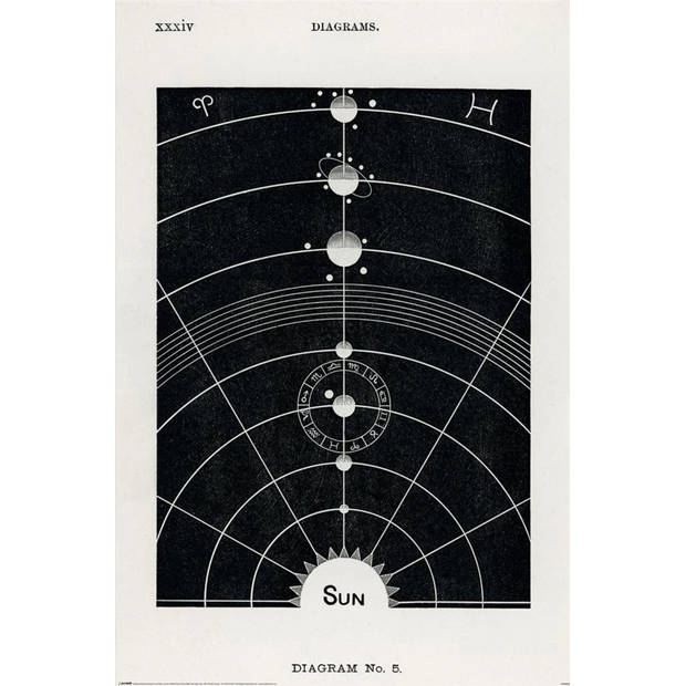 Poster Hiram Erastus Butler Diagram No.5 61x91,5cm