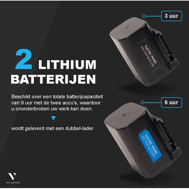 Velaryon Elektrische snoeischaar Edition PRO22 - Uniek model - 2x Lithium accu - Incl. koffer