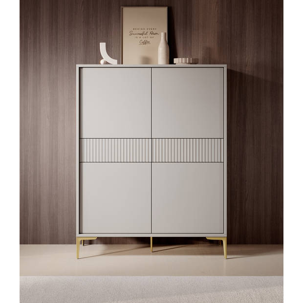 Meubella Kast Five - Beige - 103 cm