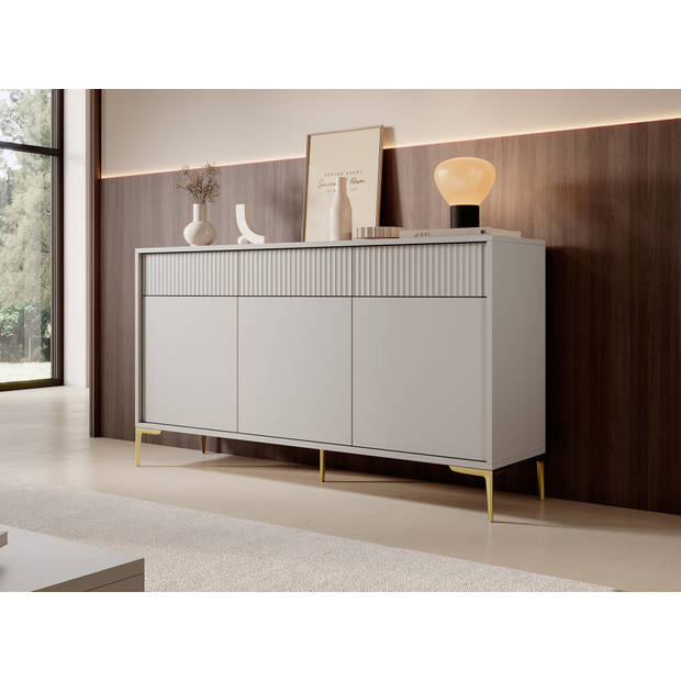 Meubella Dressoir Five - Beige - 152 cm