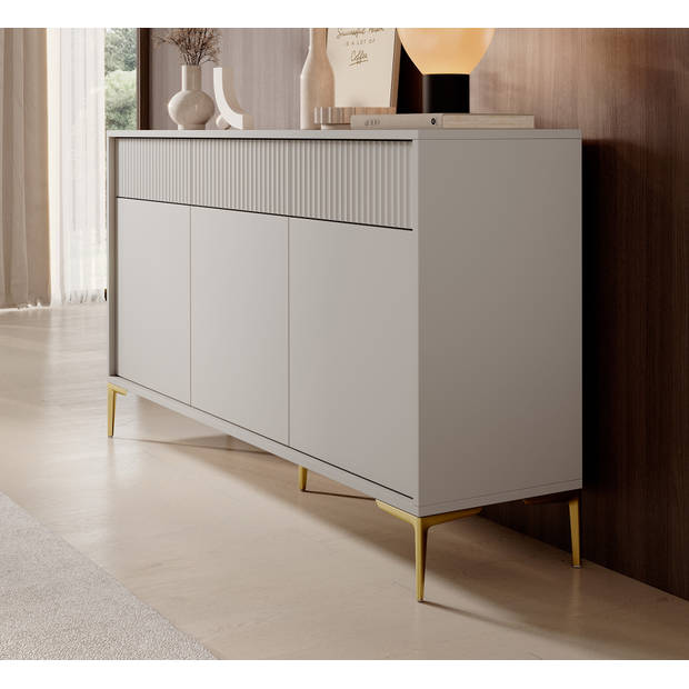 Meubella Dressoir Five - Beige - 152 cm