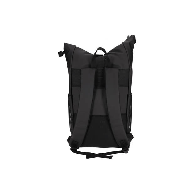 Nörlander Rolltop fietsrugzak 25L - Vegan Dull PU - 30,5 x 14 x 59 cm - Zwart