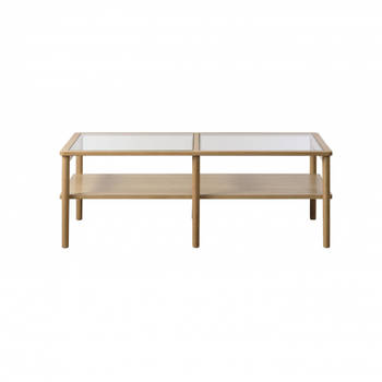 Alrik glazen salontafel - 60 x 120 cm - naturel