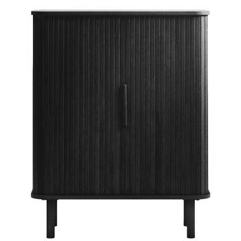Ingo eiken kabinet - 90 cm - zwart