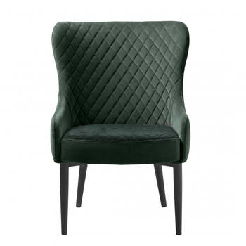 Milly fauteuil velvet - groen