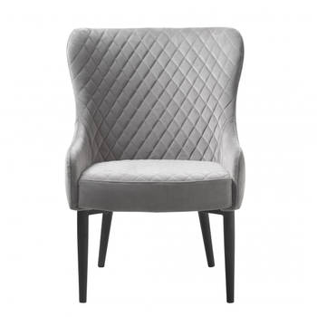 Milly fauteuil velvet - grijs