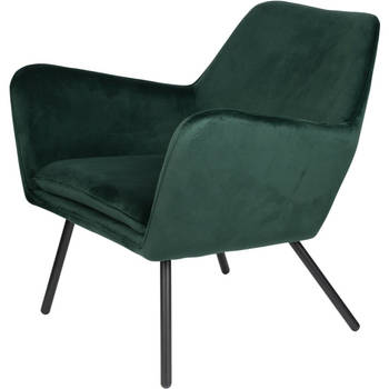 Berg fauteuil velvet groen