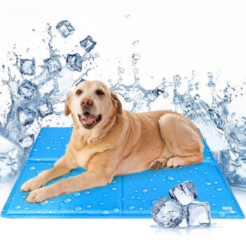 Nobleza B4R3R - Koelmat voor honden en katten - Koeling mat voor huisdieren - 70x110 cm - Blauw