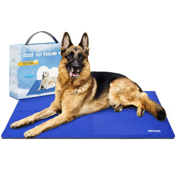 Nobleza B4R3K - Koelmat voor honden en katten - Koeling mat voor huisdieren - 70x110 cm - Blauw