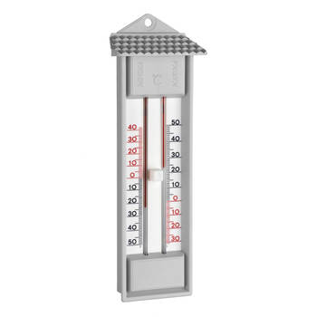 TFA Thermometer min/max kunststof grijs