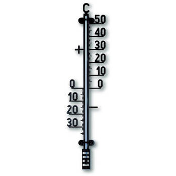 TFA muurthermometer zwart 41,5cm