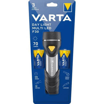 Zaklamp - VARTA - Aluminium Light F10 Pro - 150lm - Hoogwaardige LED - 3 verlichtingsmodi - Inclusief 2 AAA-batterijen