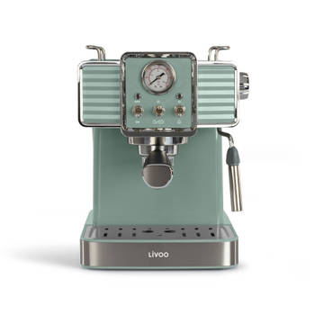 Livoo - dod174v - retro espressomachine - kleur petrol