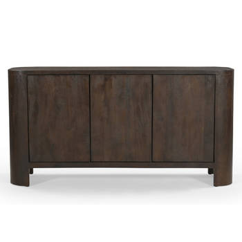 Giga Meubel - Dressoir Donkerbruin Mangohout - 150x40x76cm - Mitchel