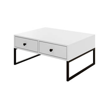 Meubella Salontafel Lyndall - Wit - 77 cm