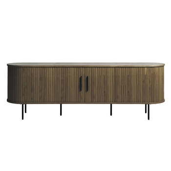 Giga Living - Tv-Meubel Donkerbruin Eikenhout - 2-deuren - 160x46x55cm - Nola