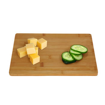 Excellent Houseware Snijplank bamboe hout - 35 x 20 cm - keuken serveerplanken - Snijplanken