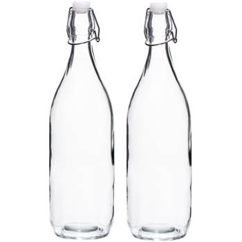 Cookinglife Beugelflessen Rond - 1 Liter - 2 Stuks