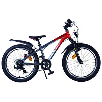 Volare Jongensfiets XC Race 20 Inch 26,5 cm Jongens 7V V-Brakes Rood/Grijs