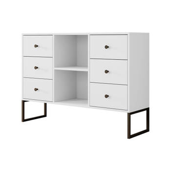 Meubella Dressoir Lyndall - Wit - 115 cm