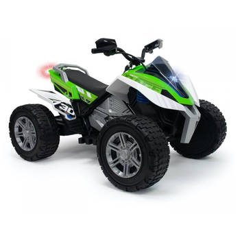 Injusa elektrische kinderquad Rage 24V groen/wit