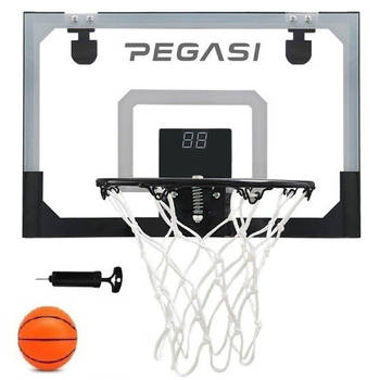 Pegasi mini basketbalbord deur Led 45x30cm