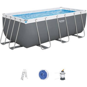 Power Steel 412 x 201 x 122 cm boven -ground pool, zandfilter, schaal, ChemConnect diffuser