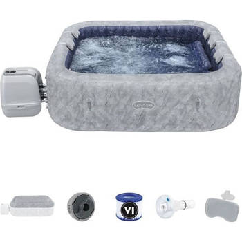 BESTWAY opblaasbare spa - Lay-Z-Spa San Francisco Hydrojet Pro - 230 x 230 x 71 cm - 5/7 plaatsen - Vierkant