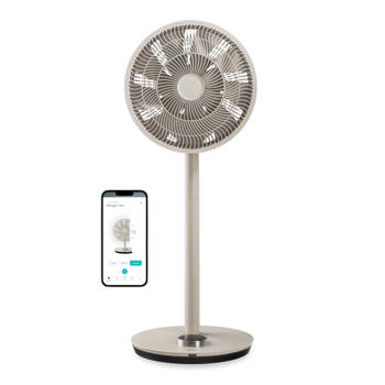 Duux Whisper Flex - Smart Statiefventilator - Staande Ventilator Geruisloos - Greige