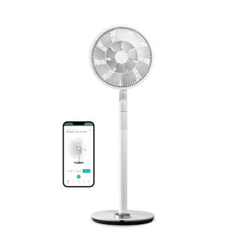 Duux Whisper Flex Ultimate - Smart Statiefventilator & Tafelventilator - 30 Snelheden - Wit