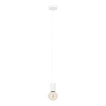 EGLO Pozueta 1 Hanglamp - E27 - Staal - Wit