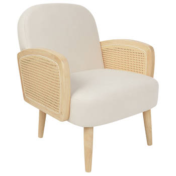 Beliani DVENBERG - Fauteuil-Beige-Polyester