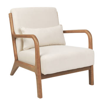 Beliani SKOVDE - Fauteuil-Beige-Polyester