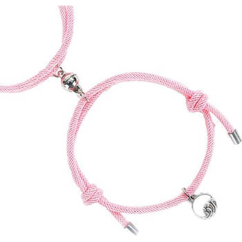 Vriendschap armband Roze