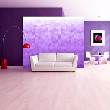 Fotobehang - Violet Pixel - Vliesbehang