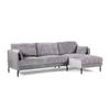 Giga Meubel - Chaise Longue Bank Grijs - 3-Zits Rechts - 255x157x85cm - Pablo