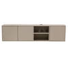 Giga Meubel - Tv-Meubel Taupe Mangohout - 3-Deurs - 160x30x40cm - Loiza