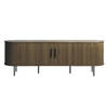 Giga Living - Tv-Meubel Donkerbruin Eikenhout - 2-deuren - 160x46x55cm - Nola